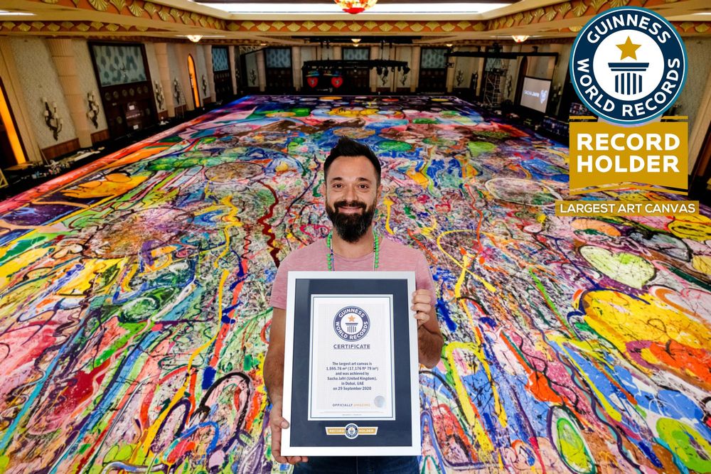 Dubai-based artist’s Guinness World Record-breaking masterpiece set to raise AED110 million for underprivileged youth