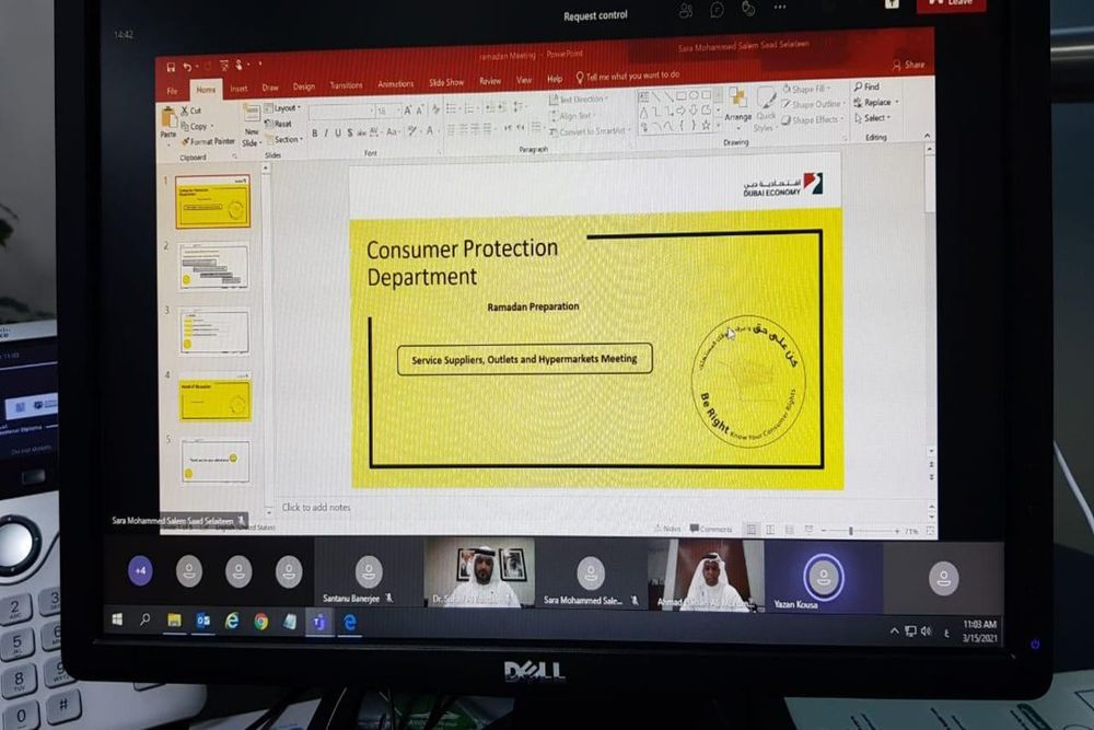Consumer Protection team in Dubai Economy meets sales outlets in preparation of Ramadan