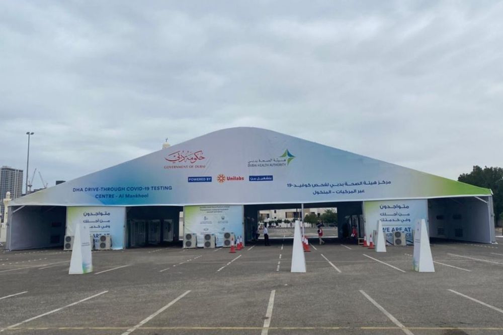 DHA adds 3 new centers & a hall for COVID-19 screening