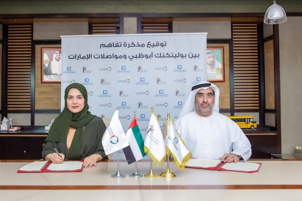 Emirates Transport, Abu Dhabi Polytechnic sign MoU to cooperate in research and training efforts
