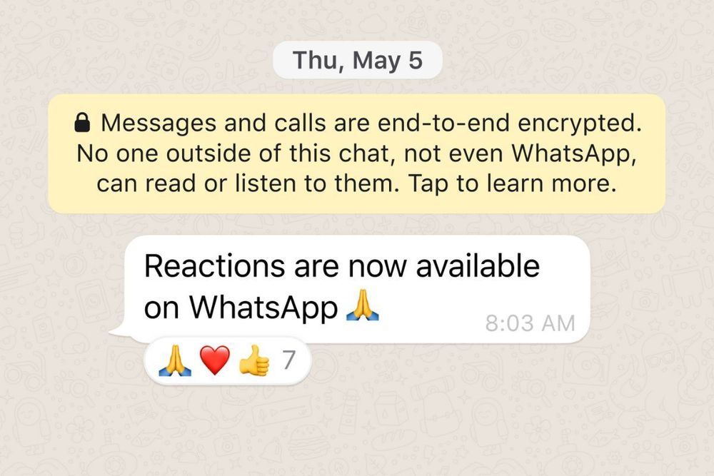 WhatsApp announces Message Reactions, Bigger File Size Limit, New Max Group Size