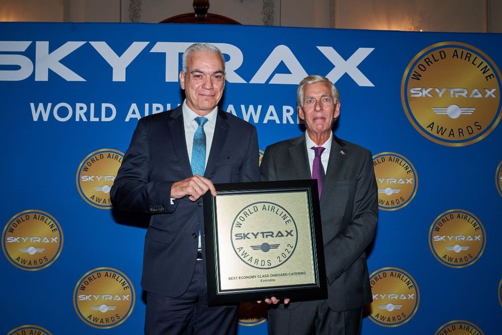 Emirates wins three awards at the Skytrax World Airline Awards 2022