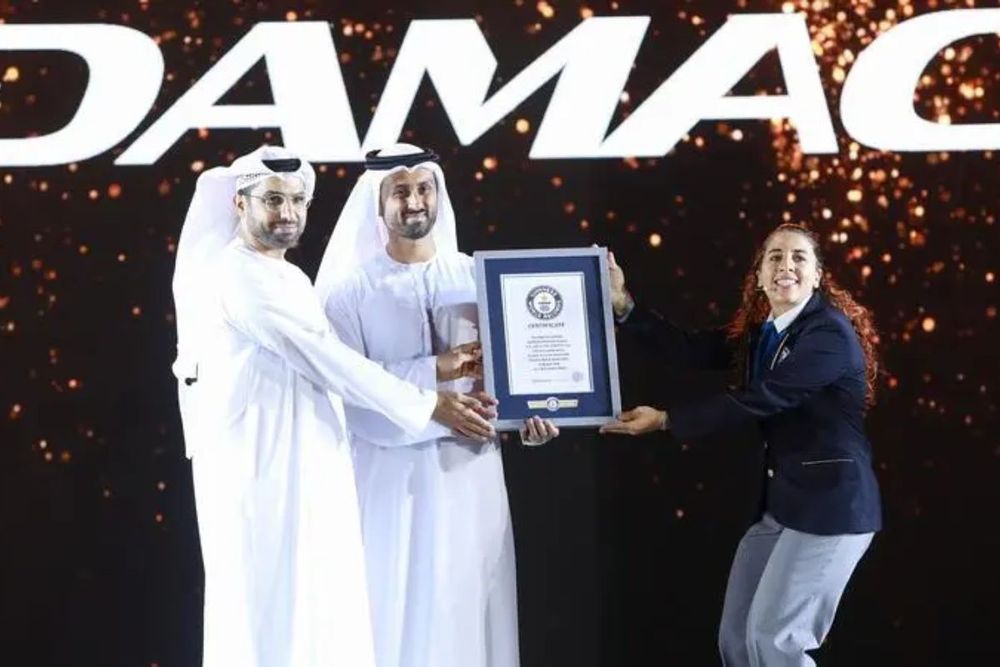 DAMAC achieves Guinness Record for highest altitude skydiving fireworks display