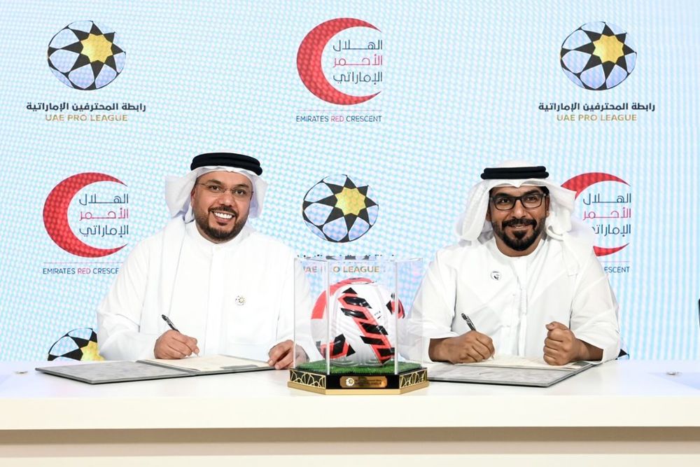 UAE Pro League partners with Emirates Red Crescent to enhance cooperation in humanitarian, community fields