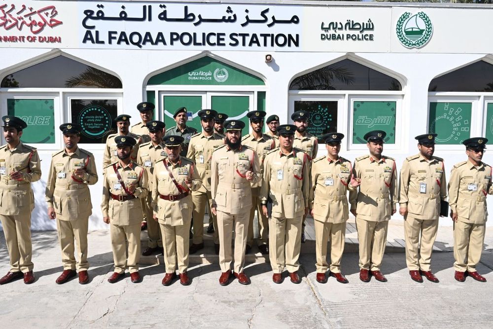 Al Faqaa Police Station receives praise for perfect security, safety record over four years