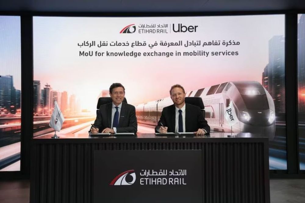 Etihad Rail, Uber sign deal for ‘pick-up and drop-off areas’