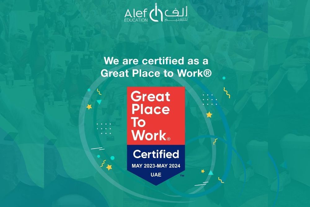 Alef Education receives 'Great Place to Work' certification
