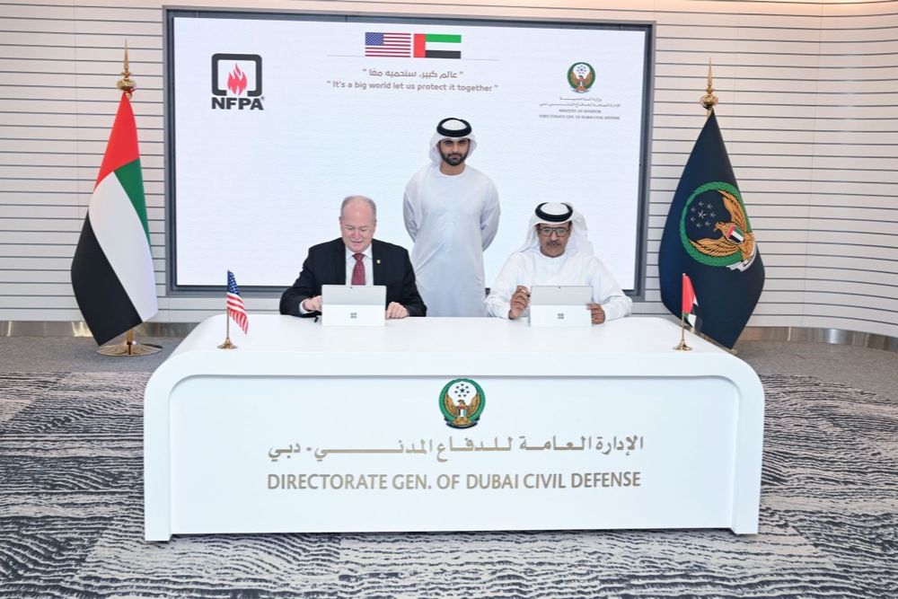 Dubai Civil Defense partners with NFPA to advance fire safety initiatives