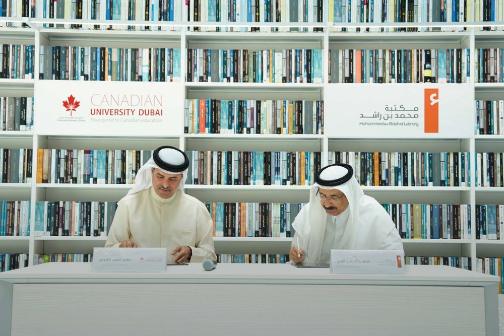 Mohammed Bin Rashid Library and Canadian University in Dubai forge partnership to advance education and knowledge