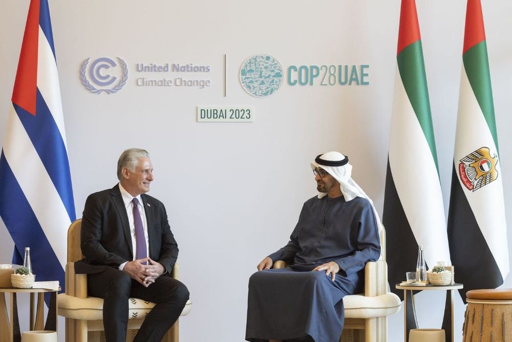 UAE and Cuban Presidents discuss cooperation and witness exchange of agreements at Expo City Dubai