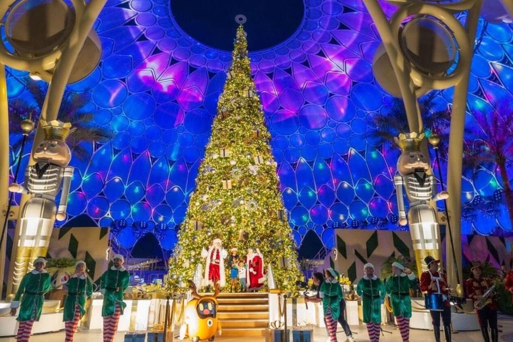 Expo City Dubai Turns into Christmas Village; Recycled Christmas Tree, Santa's Sustainable Village and More