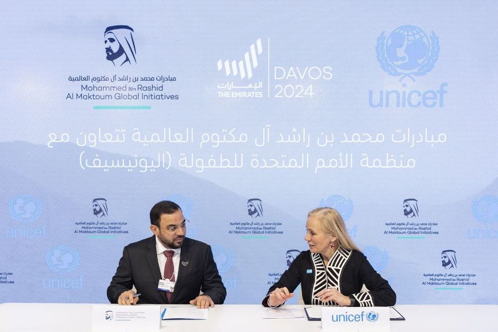 MBRGI Pledges AED30 Million to UNICEF to Help Fight Malnutrition Among Children, Women