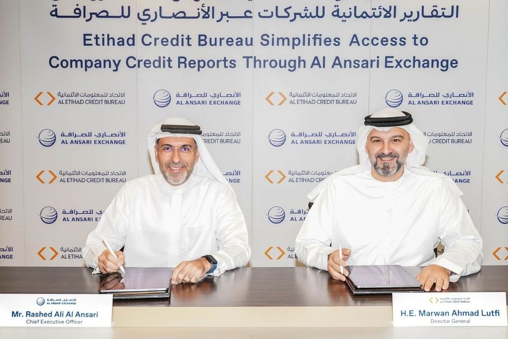 Etihad Credit Bureau Partners with Al Ansari Exchange to Simplify Credit Report Access for UAE Businesses