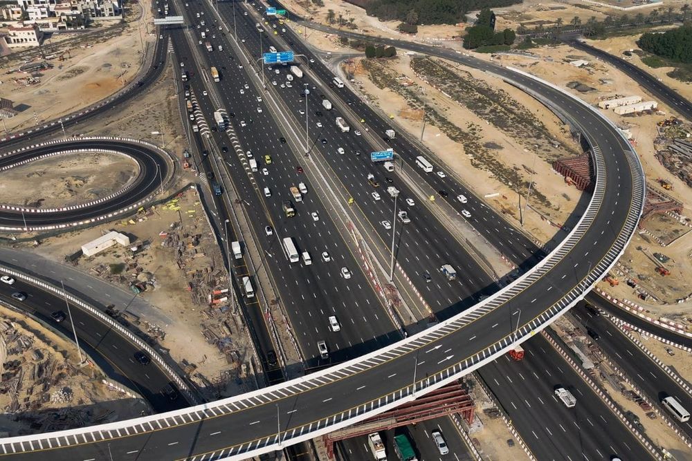 RTA Unveils New Bridges in Dubai’s Garn Al Sabkha-Sheikh Mohammed bin Zayed Road Project