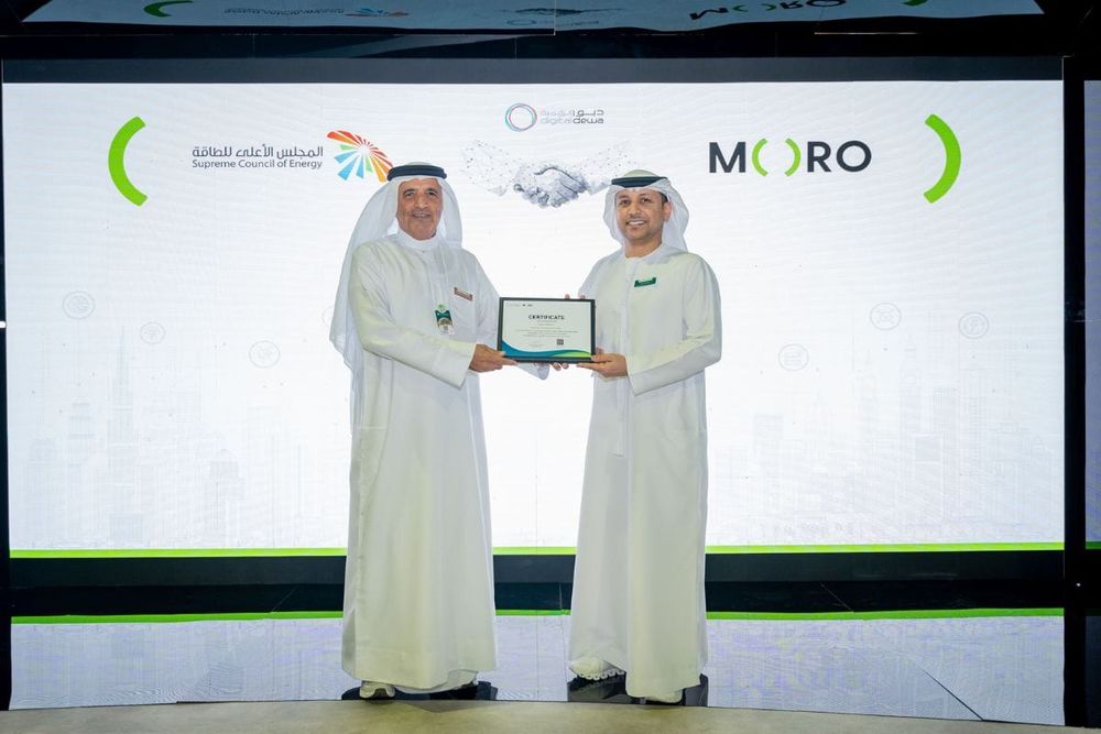 Moro Hub Awards Green Certificate to Dubai Supreme Council of Energy for Sustainability Efforts
