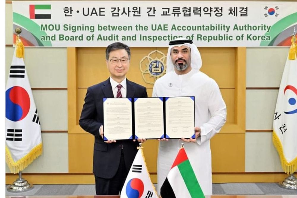 UAE Strengthens Ties with South Korea Through MoU on Public Oversight and Anti-Corruption Efforts