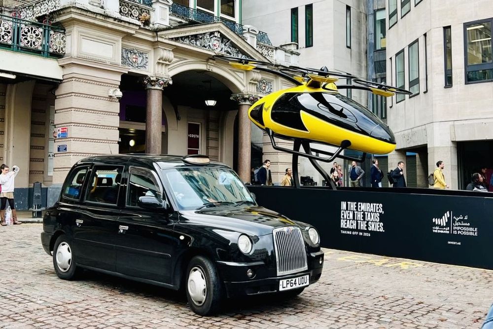 UAE Showcases Flying Taxi at Charring Cross Station, Paving the Way for 2026 Launch