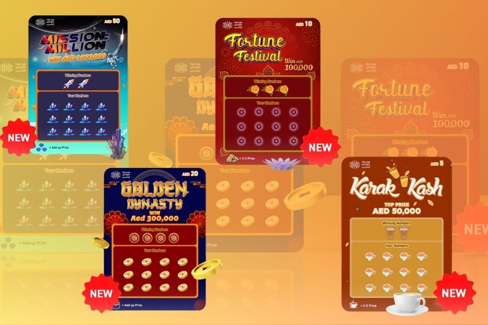 The UAE Lottery Introduces Four New Scratch Card Games