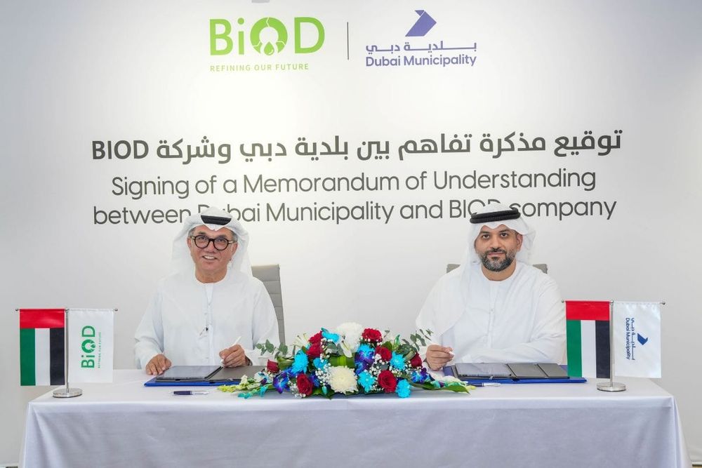 Dubai Municipality Partners with BiOD Technology to Convert Waste Oils into Renewable Biodiesel