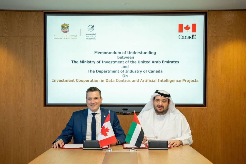 UAE And Canada Sign Agreement To Boost Collaboration In Digital Infrastructure And AI