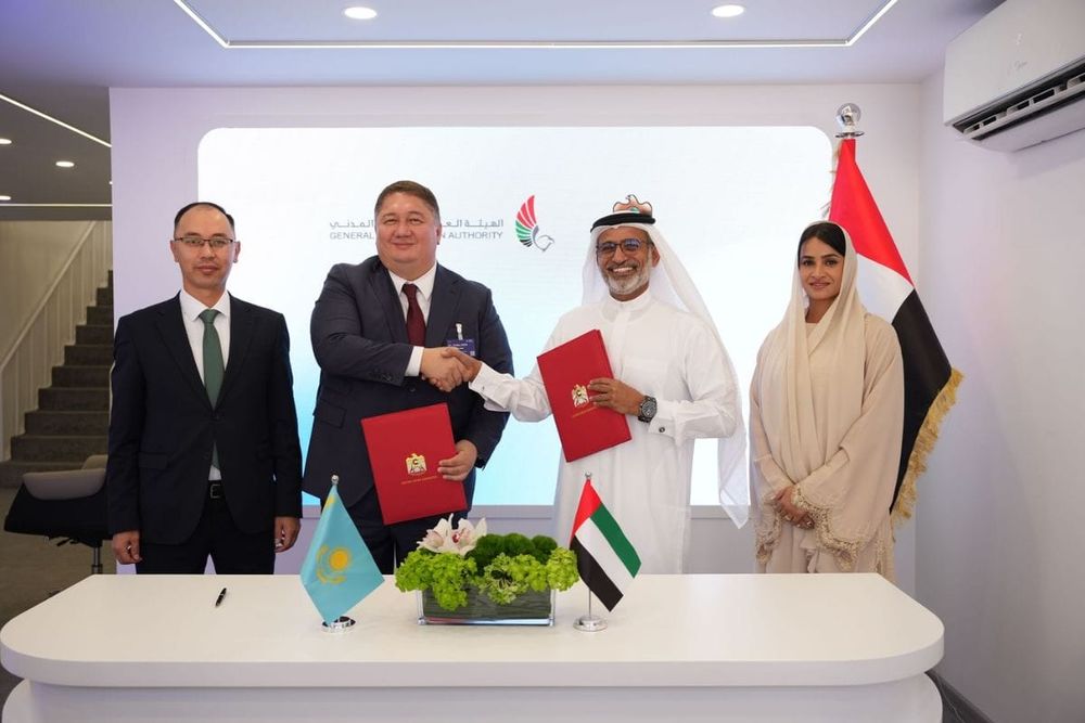 UAE Aviation Authority Signs Partnership Agreement With Kazakhstan to Enhance Air Safety Investigations