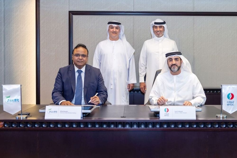 ENOC Group Signs MoU With Allied Biofuels to Advance Sustainable Aviation Fuel Distribution