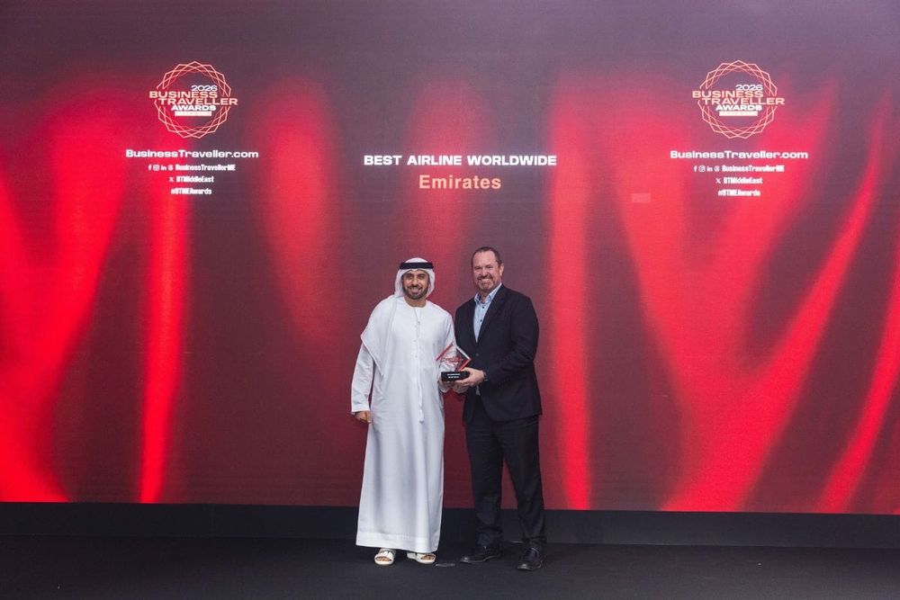 Emirates Wins Best Airline Worldwide and Two Other Titles at 2026 Business Traveller Middle East Awards