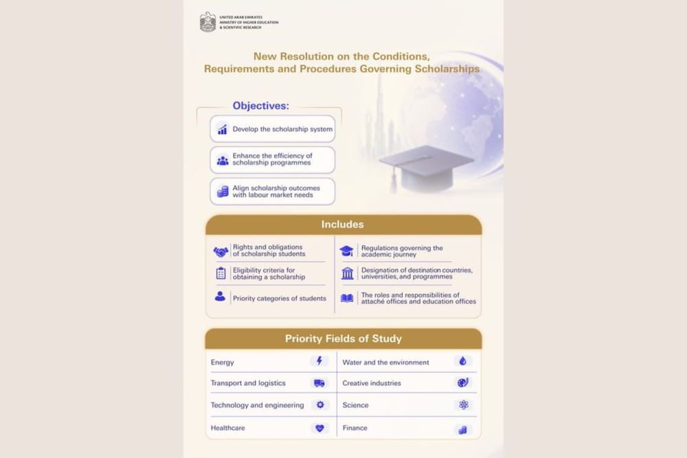 UAE Introduces New Scholarship Rules Aligned with National Priorities
