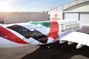 Emirates Paints the Sky With UAE Flag in Bold New A380 Livery