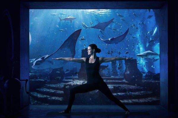Underwater Yoga at The Lost Chambers Aquarium