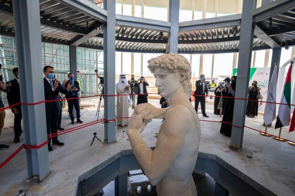 Five-metre, 3D-printed twin of Michelangelo’s David unveiled as stunning centrepiece of Italy’s Expo 2020 Dubai pavilion