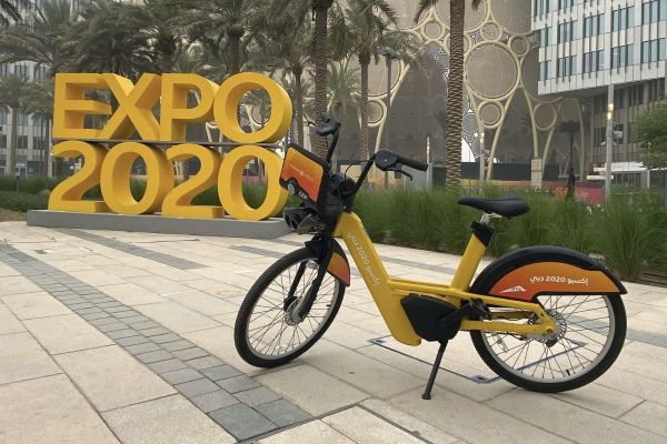 Bike sharing used as sustainable mobility solution at Expo 2020