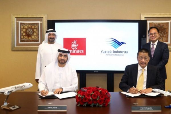 Emirates establishes a partnership with Garuda Indonesia