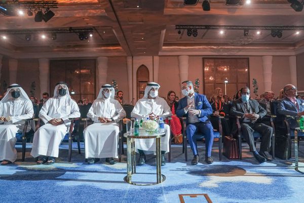Maktoum bin Mohammed attends the opening of The Retail Summit 2022