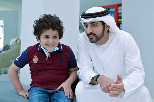 Hamdan bin Mohammed spends the day at Dubai Autism Centre