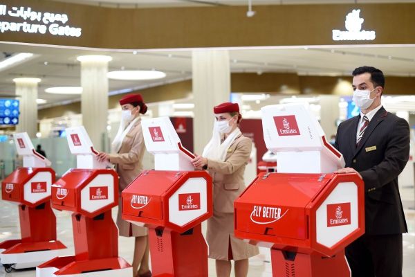 Shorter waiting times for Emirates customers: Unique Mobile Check-in Ports at Terminal 3
