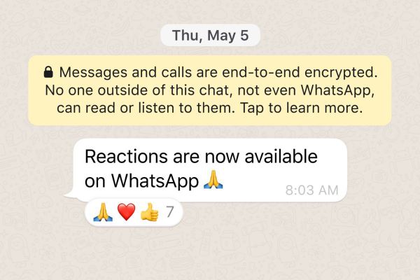 WhatsApp announces Message Reactions, Bigger File Size Limit, New Max Group Size