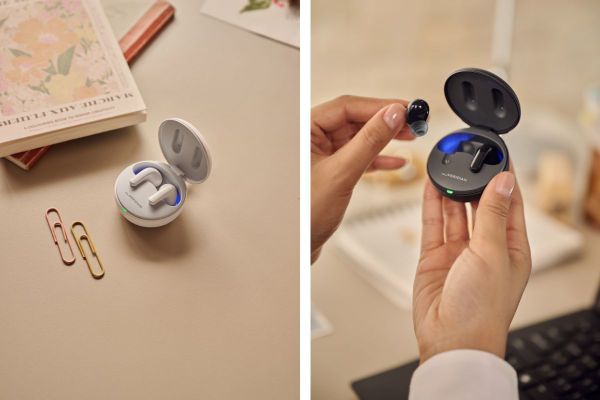 Enjoy your favorite music on-the-go with LG XBOOM 360 and LG Tone Free Earbuds