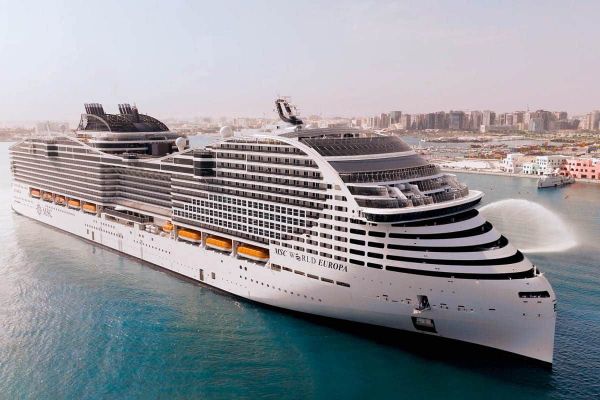 MSC World Europa makes first call at Mina Rashid