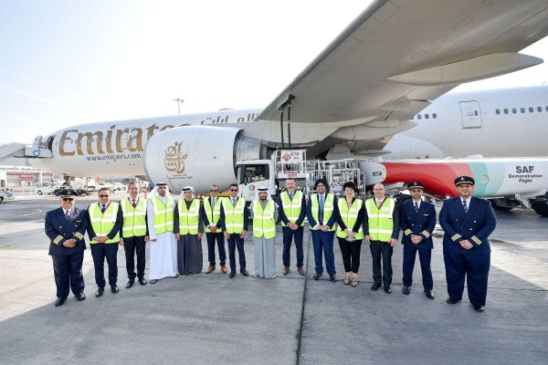 Emirates operates milestone demonstration flight powered with 100% SAF