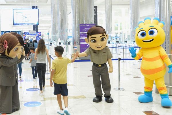 GDRFA welcomes kids with popular cartoon characters at Dubai Airport
