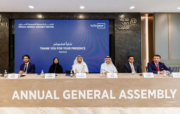 TECOM Group Shareholders Approve AED 400 Million Cash Dividend for H2 2023