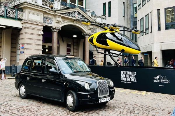 UAE Showcases Flying Taxi at Charring Cross Station, Paving the Way for 2026 Launch
