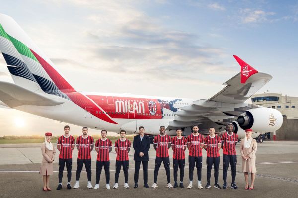 Emirates Unveils Special AC Milan Livery to Celebrate Club’s 125th Anniversary