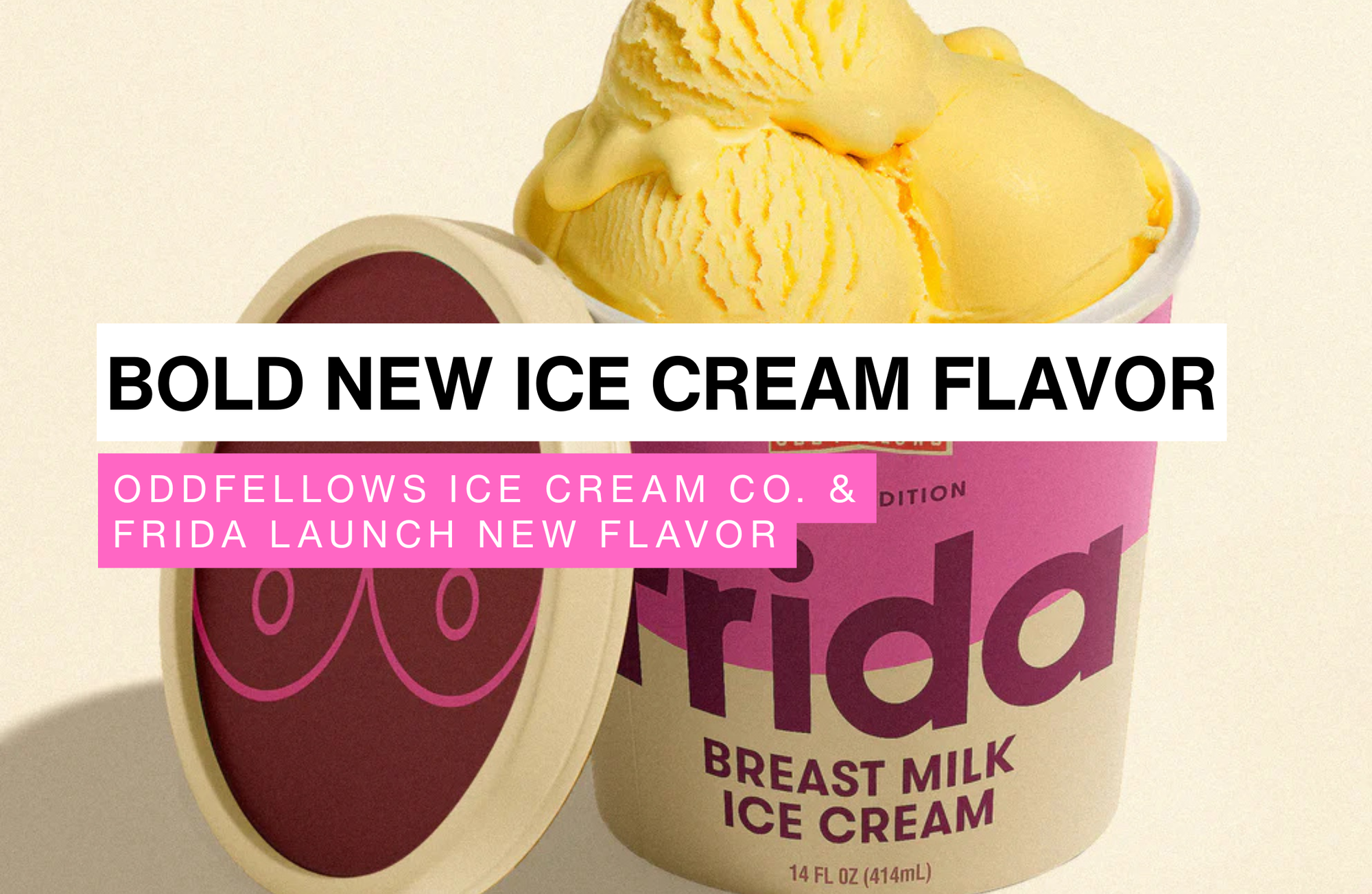 OddFellows Ice Cream Co. and Frida Launch Breast Milk-Inspired Ice Cream