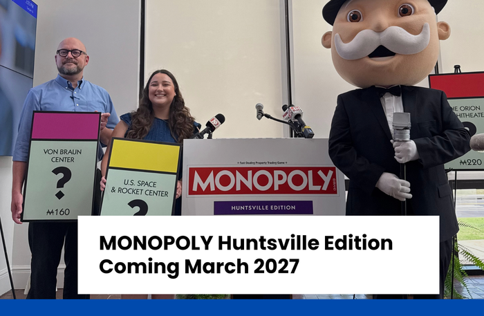 MONOPOLY Brings the Rocket City to the Boardwalk: Huntsville Edition Slated for 2027