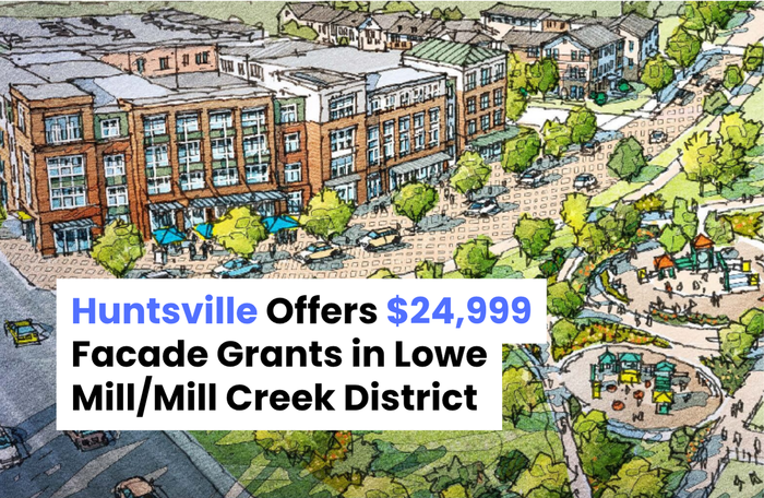 Huntsville Offers $24,999 Facade Grants in Lowe Mill/Mill Creek District