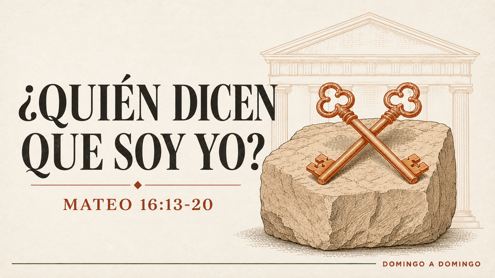De lo que dicen a lo que confesamos; una roca a la sombra del imperio - Mateo 16:13-20