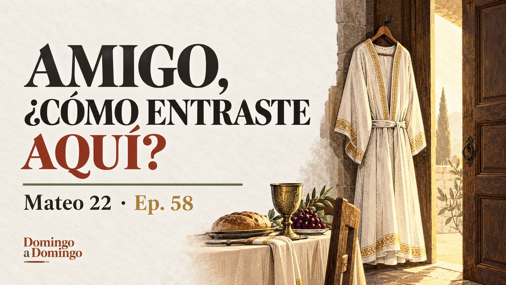 La invitación que insiste; el traje de cada mañana - Mateo 22:1-14