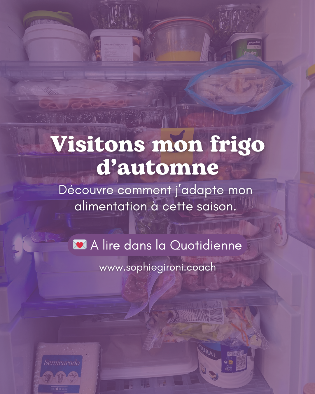 Viens, je t'emmène... dans mon frigo d'automne 🎃